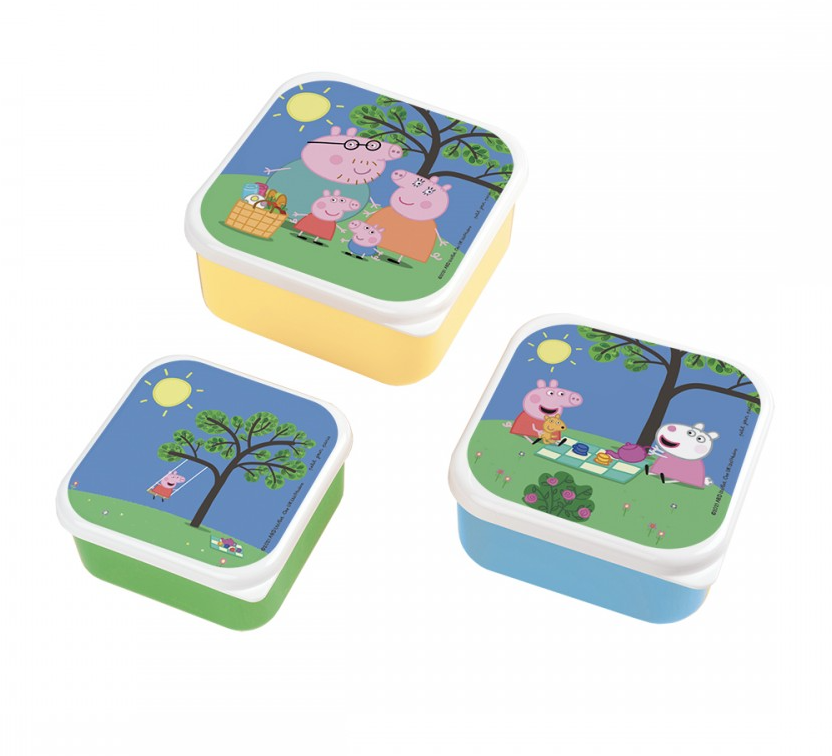 Desiatové boxy Peppa Pig 3 ks